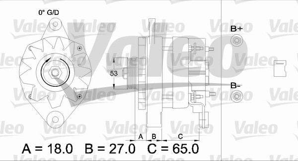 VALEO 436645 Alternatore