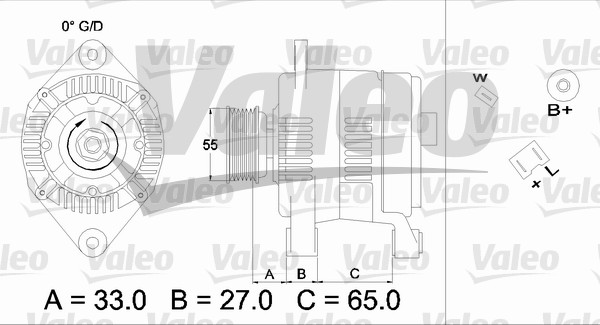 VALEO 436646 Alternatore