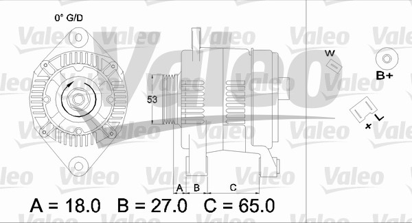 VALEO 436647 Alternatore-Alternatore-Ricambi Euro