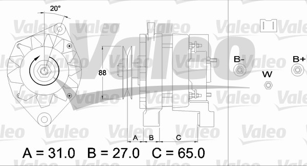 VALEO 436651 Alternatore