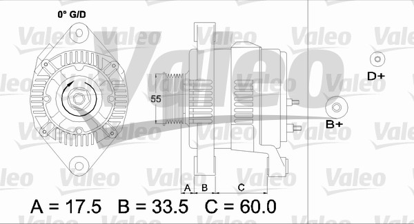 VALEO 436684 Alternatore