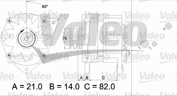 VALEO 436686 Alternatore