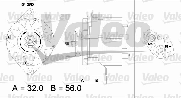 VALEO 436727 Alternatore