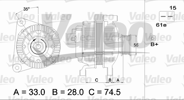 VALEO 437116 Alternatore-Alternatore-Ricambi Euro