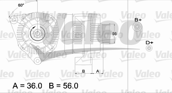 VALEO 437126 Alternatore