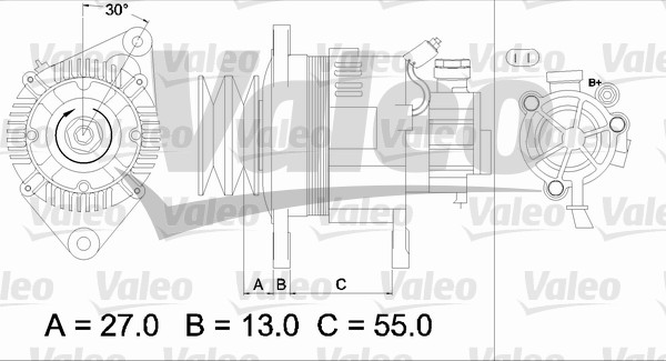 VALEO 437147 generátor