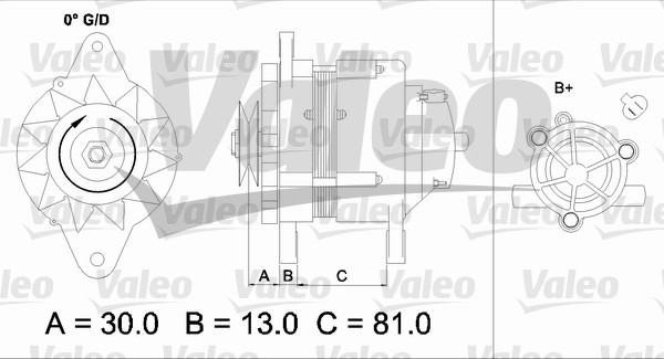 VALEO 437150 Alternatore