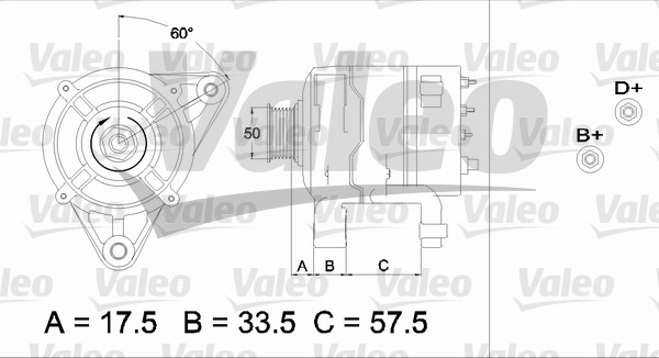 VALEO 437216 Alternatore