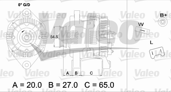 VALEO 437329 Alternatore