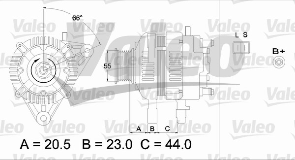 VALEO 437334 Alternatore