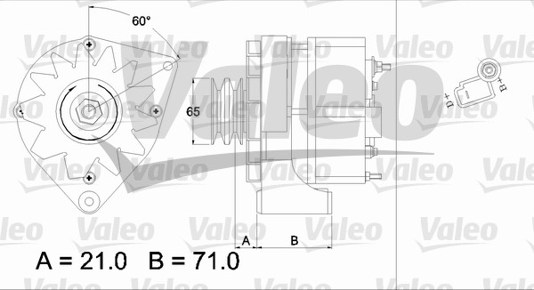 VALEO 437372 Alternatore