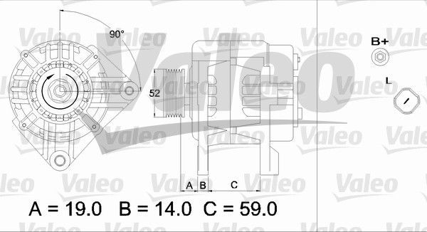 VALEO 437424 Alternatore