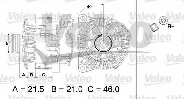 VALEO 437457 Alternatore