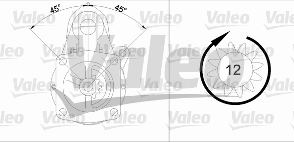 VALEO 455509 Motorino d'avviamento