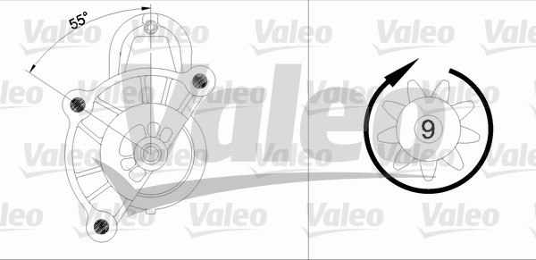 VALEO 455512 Motorino d'avviamento