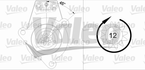 VALEO 455538 Motorino...