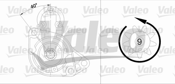 VALEO 455548 Motorino d'avviamento