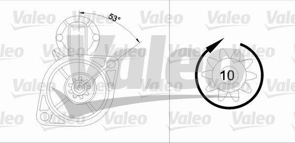 VALEO 455563 Motorino...