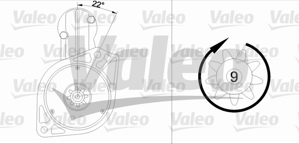 VALEO 455567 Motorino d'avviamento