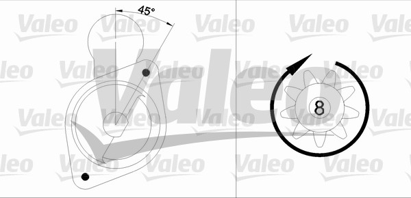 VALEO 455568 Motorino...