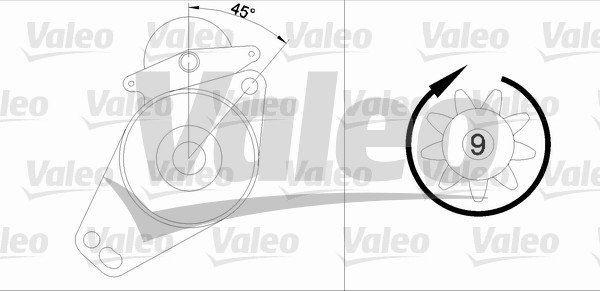 VALEO 455576 Motorino d'avviamento-Motorino d'avviamento-Ricambi Euro