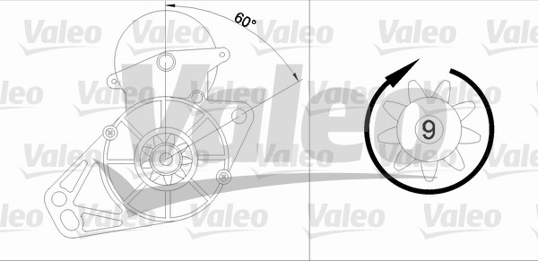 VALEO 455579 Motorino d'avviamento-Motorino d'avviamento-Ricambi Euro