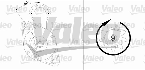 VALEO 455585 Motorino d'avviamento-Motorino d'avviamento-Ricambi Euro