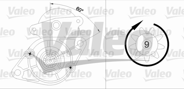 VALEO 455587 Motorino d'avviamento