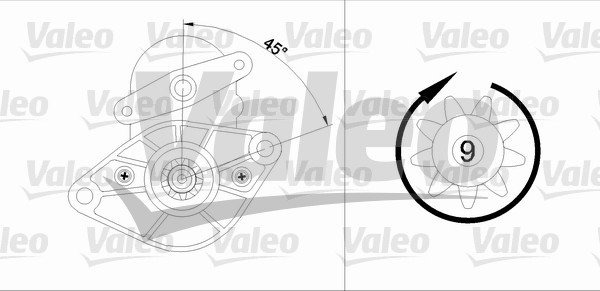 VALEO 455591 Motorino d'avviamento-Motorino d'avviamento-Ricambi Euro