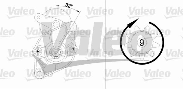 VALEO 455599 Motorino...