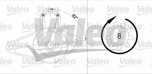 VALEO 455600 Motorino d'avviamento-Motorino d'avviamento-Ricambi Euro