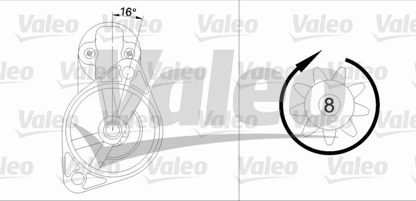 VALEO 455608 Motorino d'avviamento