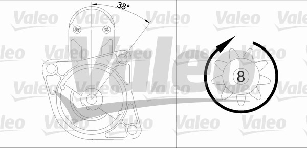 VALEO 455609 Motorino...