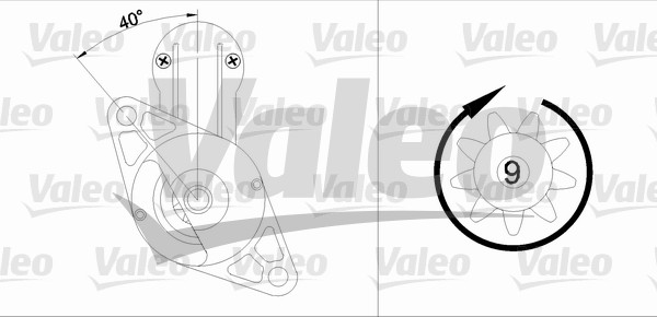 VALEO 455611 Motorino d'avviamento-Motorino d'avviamento-Ricambi Euro