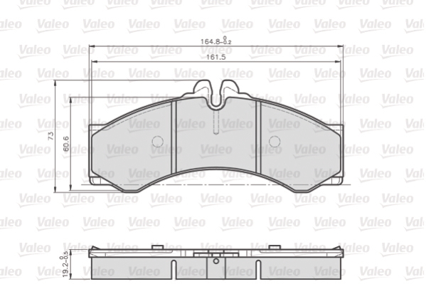 VALEO 872076 Sada brzdových...