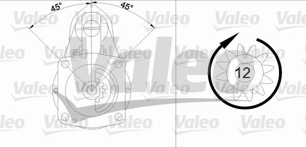 VALEO 455688 Motorino d'avviamento-Motorino d'avviamento-Ricambi Euro