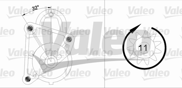 VALEO 455719 Motorino d'avviamento-Motorino d'avviamento-Ricambi Euro