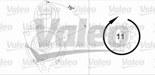 VALEO 455733 Motorino d'avviamento-Motorino d'avviamento-Ricambi Euro