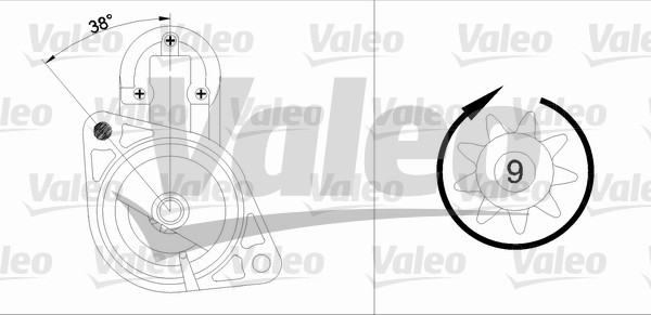 VALEO 455736 Motorino d'avviamento