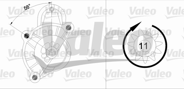 VALEO 455749 Motorino d'avviamento-Motorino d'avviamento-Ricambi Euro