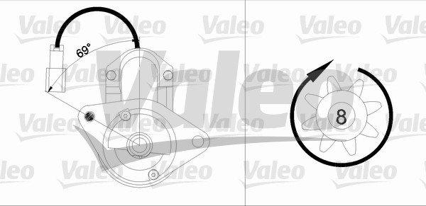 VALEO 455884 Motorino d'avviamento