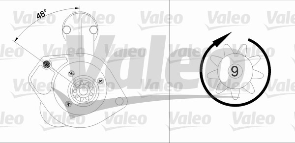 VALEO 455886 Motorino d'avviamento