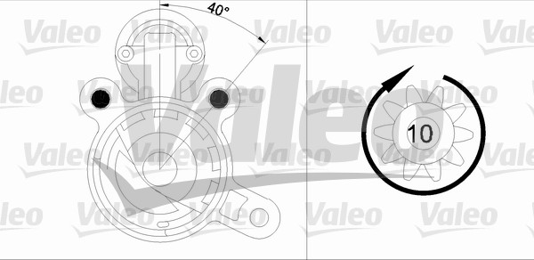 VALEO 455890 Motorino d'avviamento