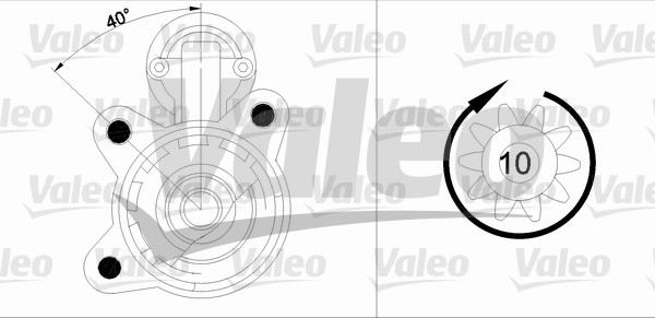 VALEO 455896 Startér