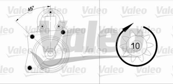 VALEO 455904 Motorino d'avviamento