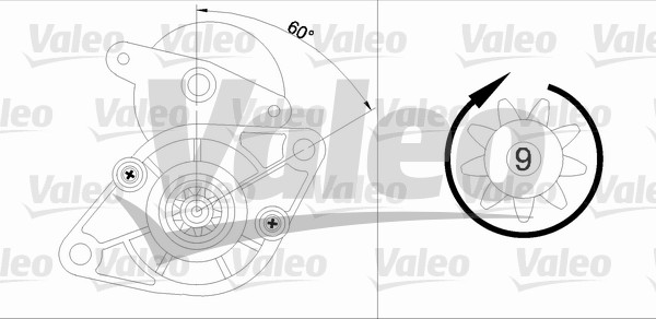 VALEO 455924 Startér