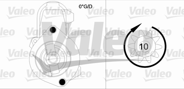 VALEO 455948 Motorino d'avviamento-Motorino d'avviamento-Ricambi Euro