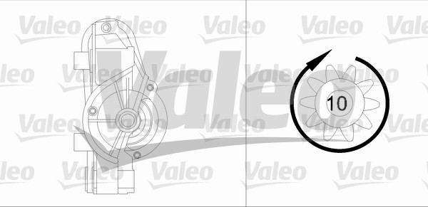 VALEO 455956 Motorino d'avviamento-Motorino d'avviamento-Ricambi Euro