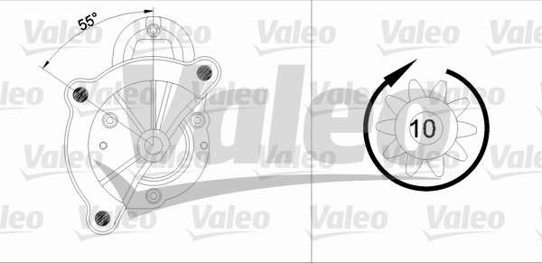 VALEO 455960 Motorino d'avviamento-Motorino d'avviamento-Ricambi Euro