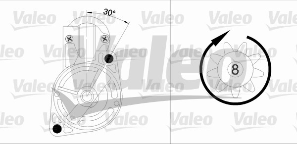 VALEO 455965 Motorino d'avviamento